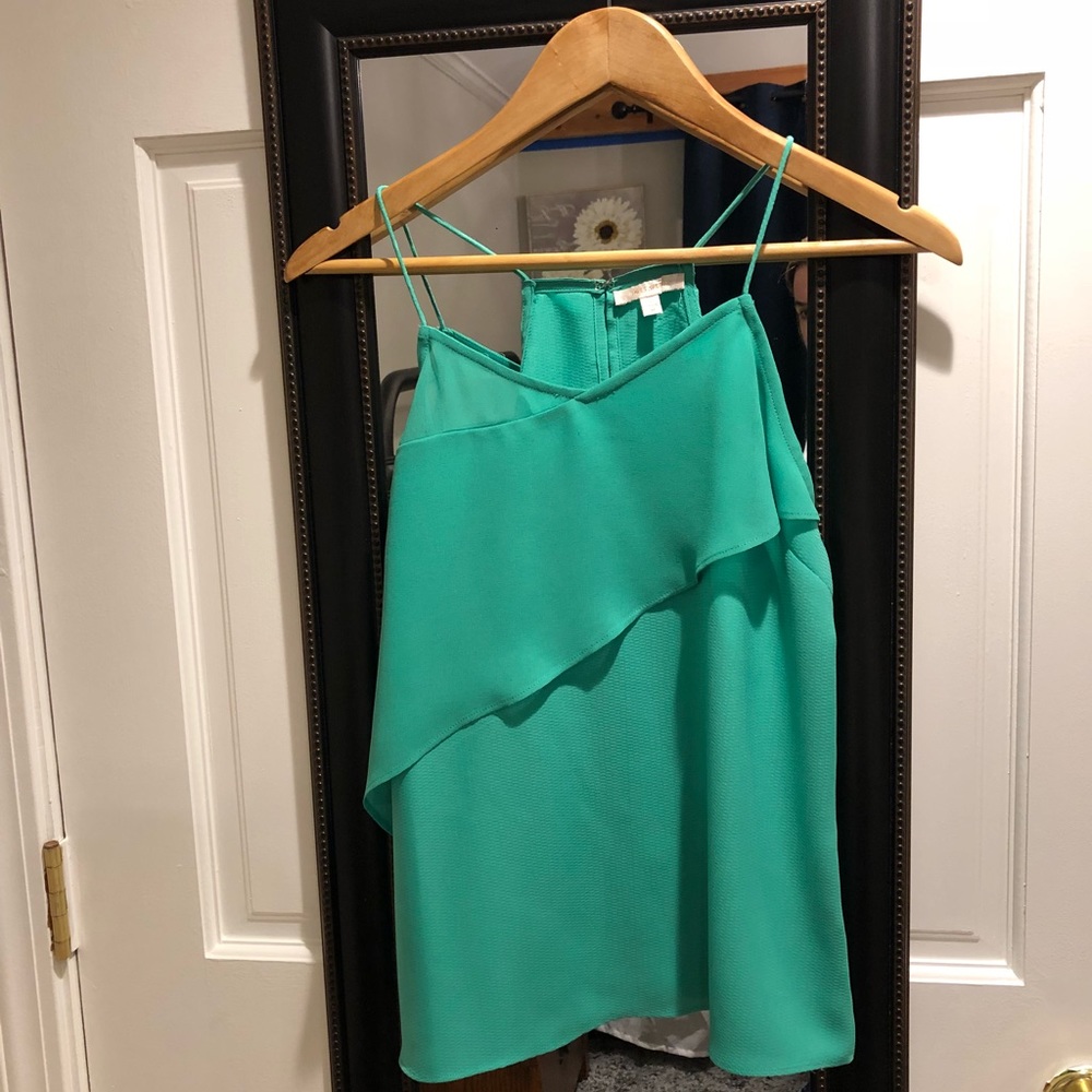 Green dressy tank